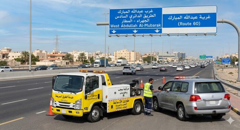 خدمة طرق سريعة غرب عبدالله المبارك